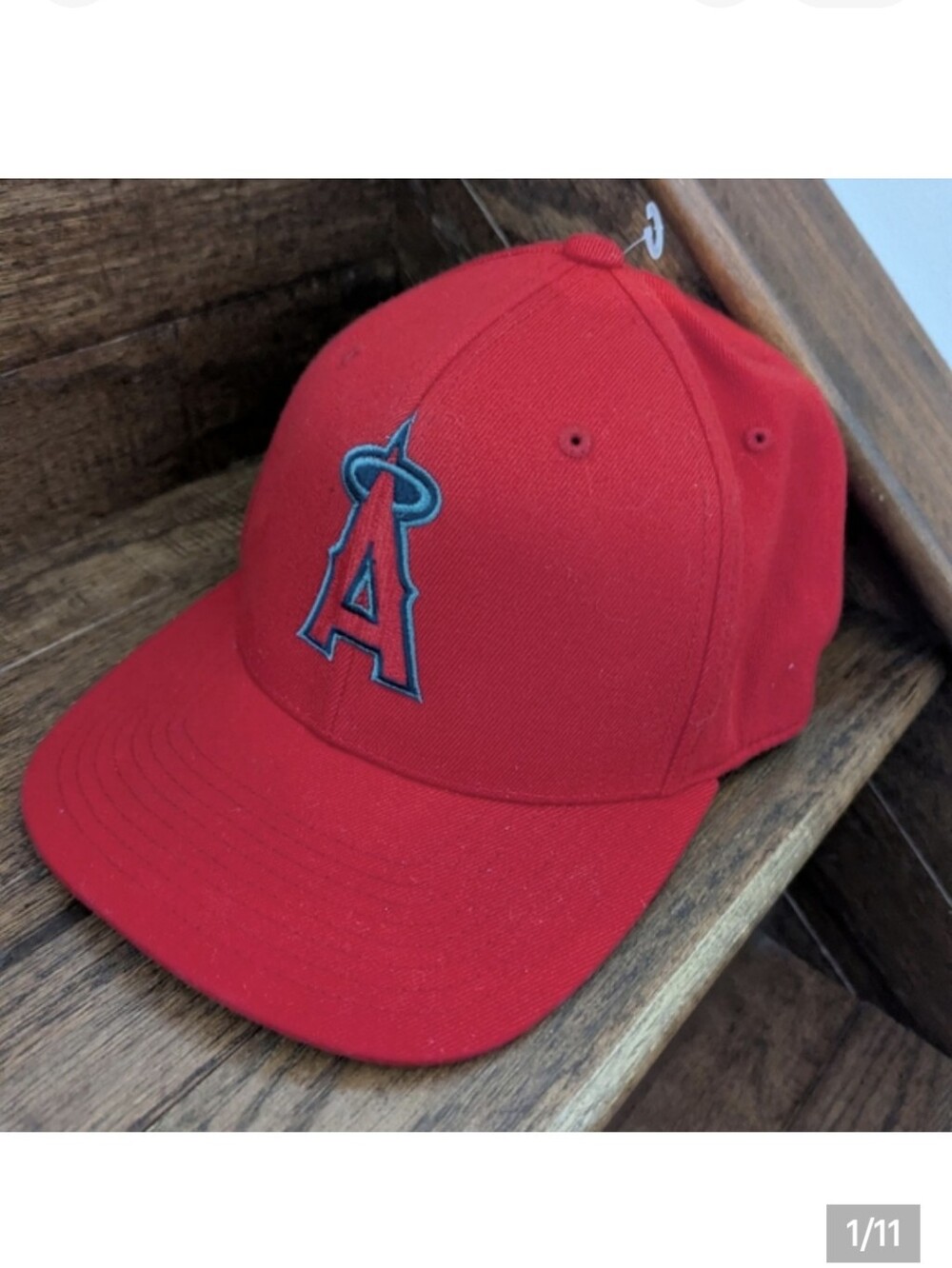 Los Angeles Angels Baseball Cap 110 Flex Fit MLB Red Strap back Hat OS